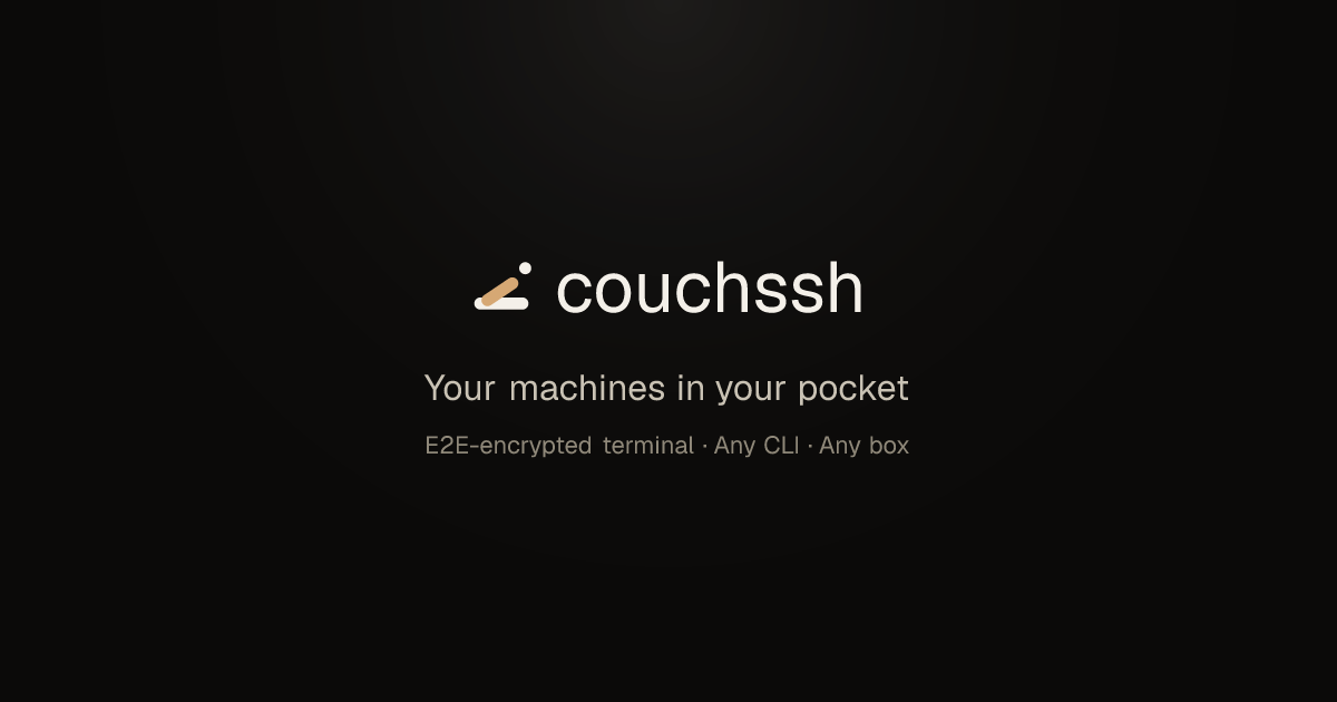CouchSSH screenshot 1